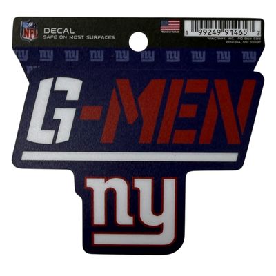 New York Giants G-MEN 4 New York Giants G-MEN 4" x 4" Perfect Cut Color Decal