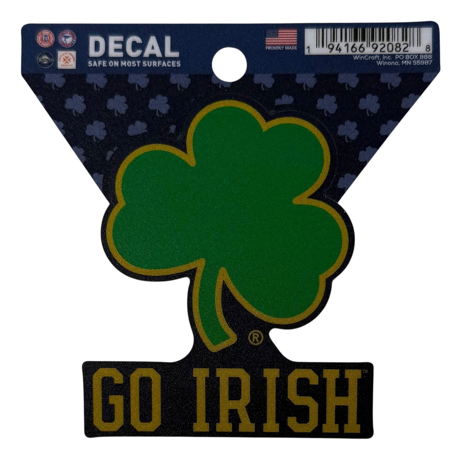 Notre Dame Fighting Irish Go Irish 3" x 3" Decal