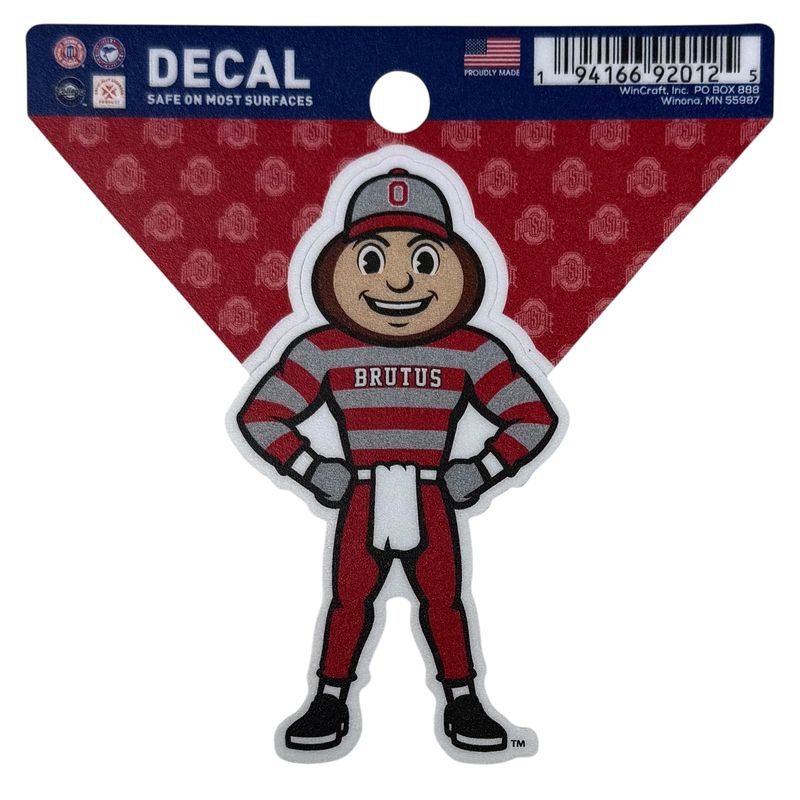 Ohio State Buckeyes Brutus 3 Ohio State Buckeyes Brutus 3" x 3" Decal