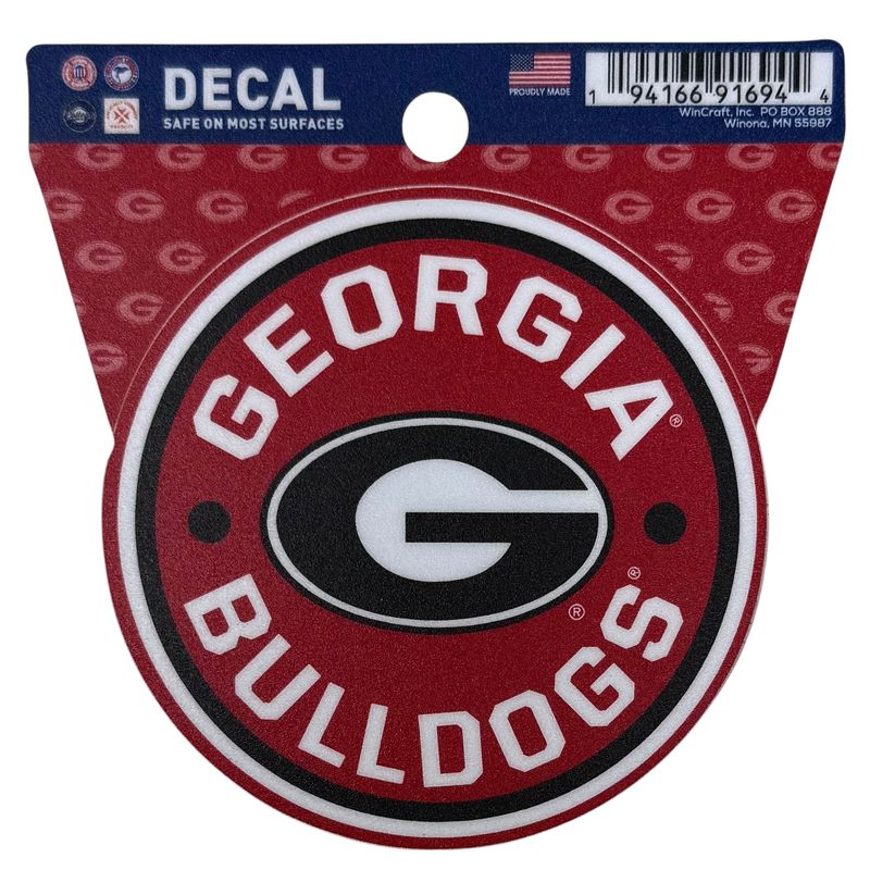 Georgia Bulldogs Round 3 Georgia Bulldogs Round 3" x 3" Decal