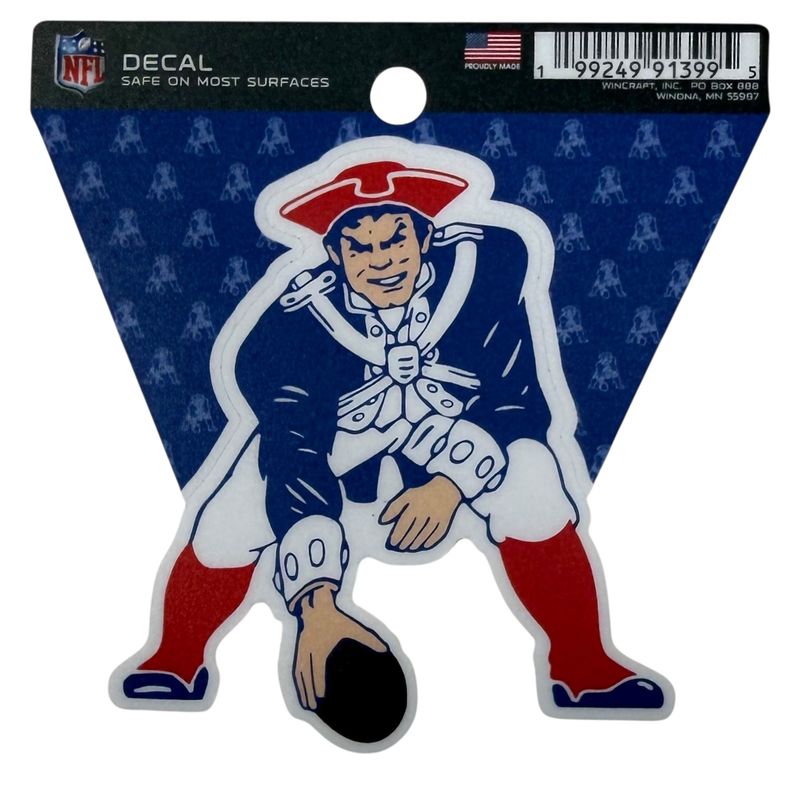 New England Patriots Retro Logo 4 New England Patriots Retro Logo 4" x 4" Perfect Cut Color Decal