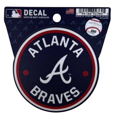 Atlanta Braves Round 3" x 3" Decal