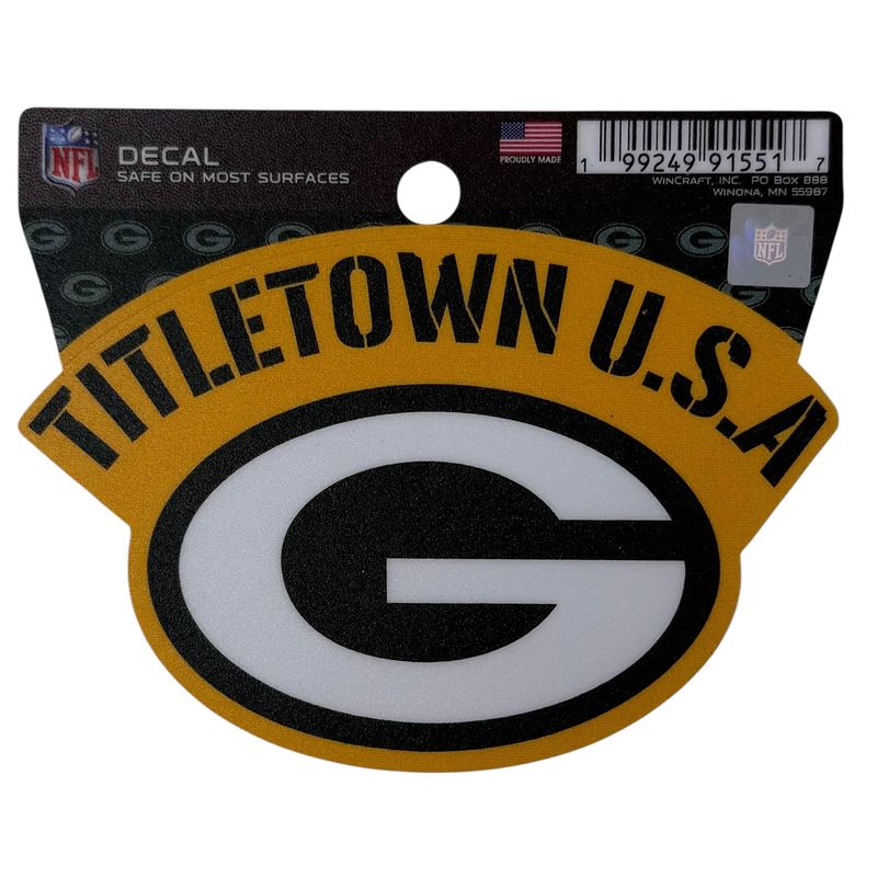 Green Bay Packers Titletown USA 3 Green Bay Packers Titletown USA 3" x 3" Decal