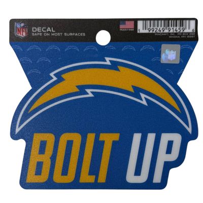 Los Angeles Chargers Bolt Up 3" x 3" Decal