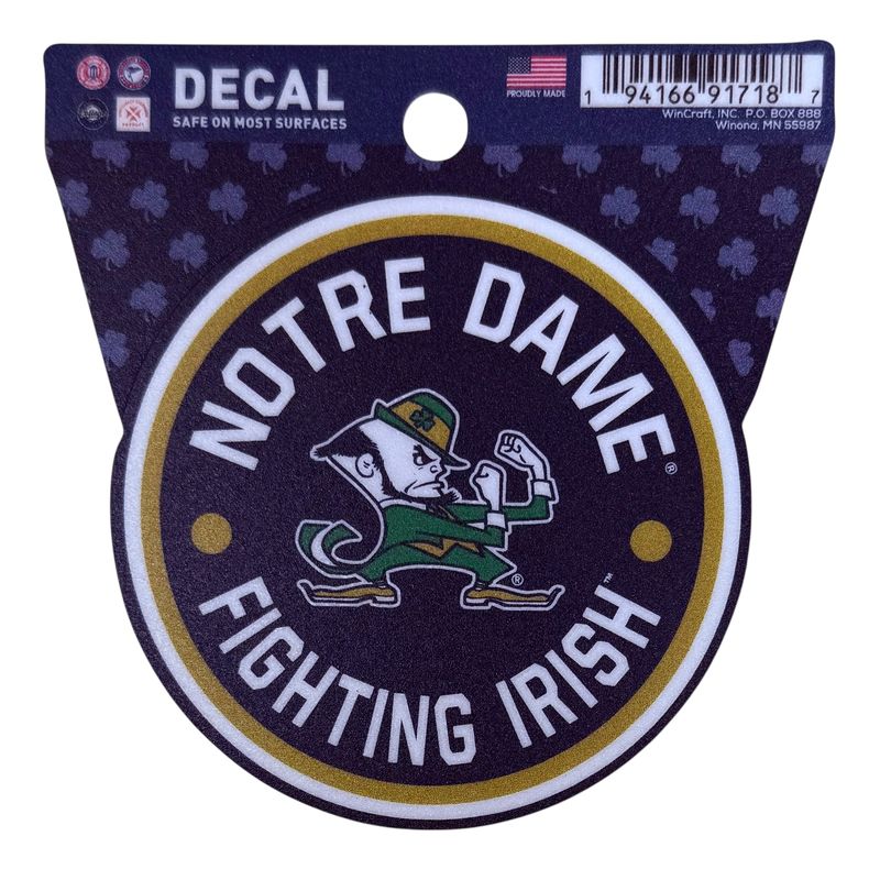 Notre Dame Fighting Irish Round 3" x 3" Decal