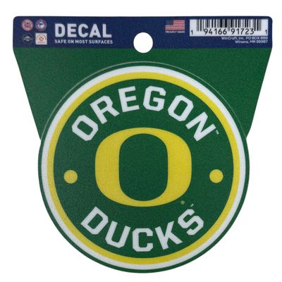 Oregon Ducks Round 3" x 3" Decal