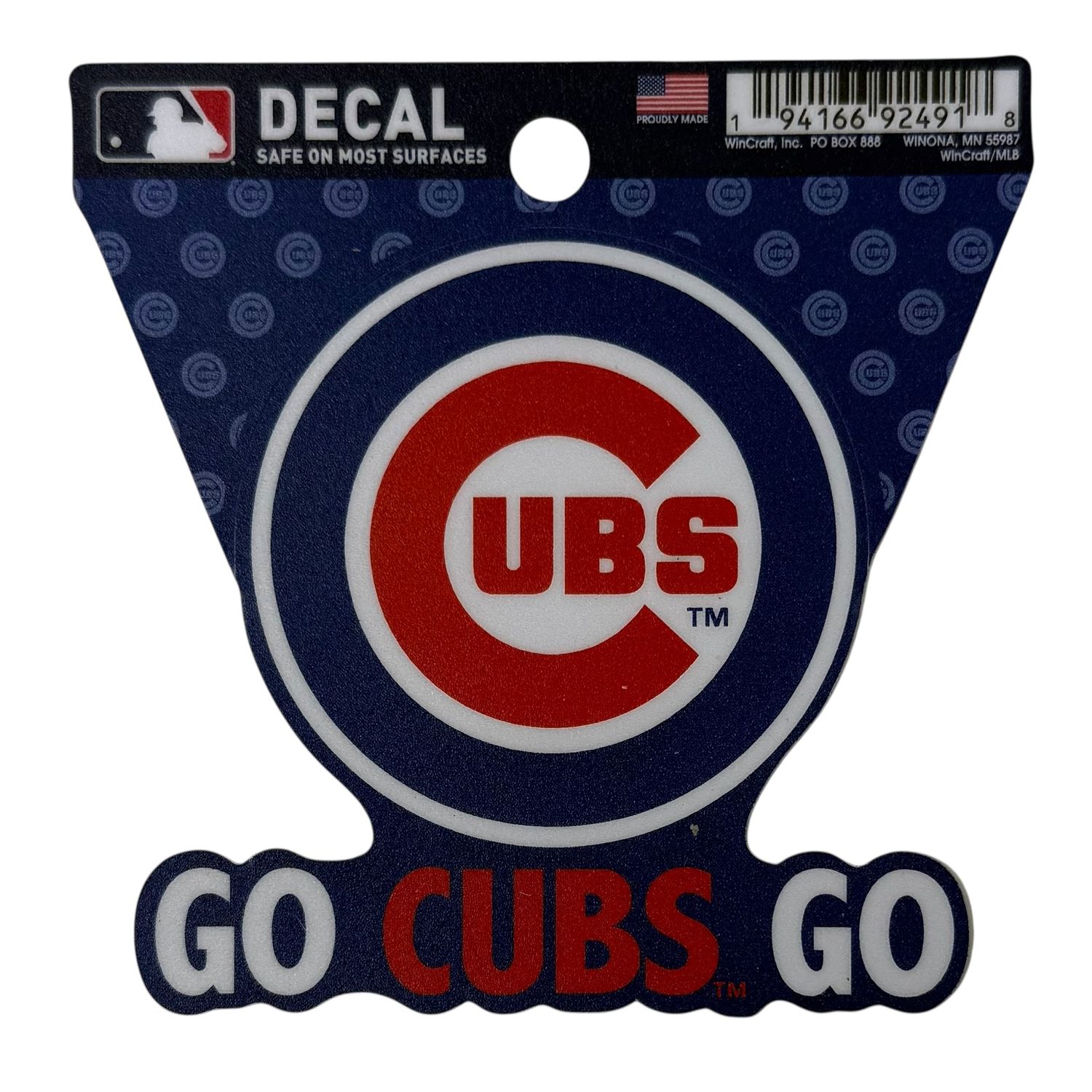 Chicago Cubs Go Cubs Go 3" x 3" Decal