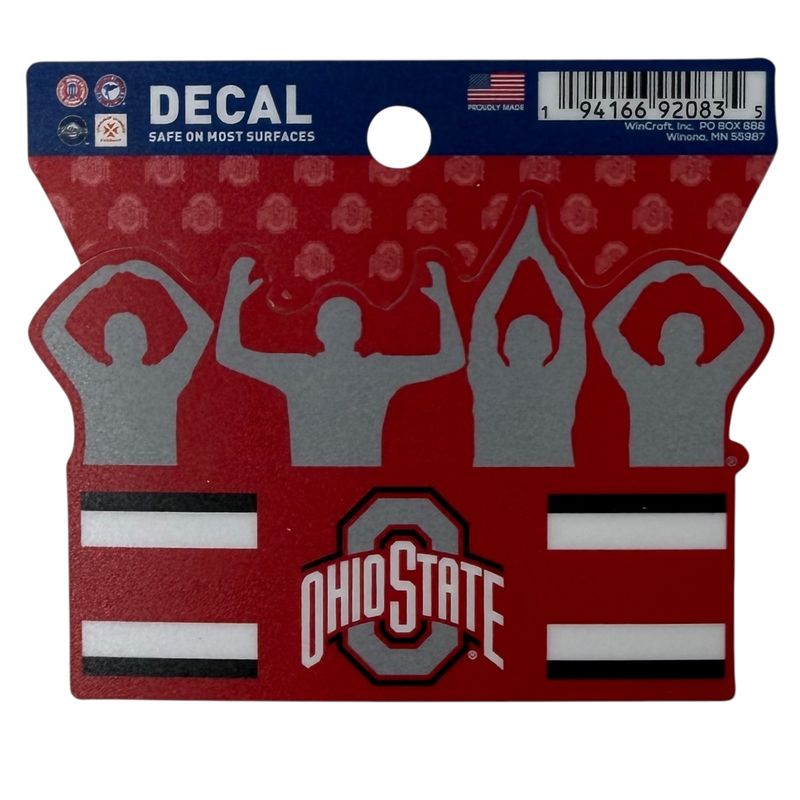 Ohio State Buckeyes O-H-I-O 3 Ohio State Buckeyes O-H-I-O 3" x 3" Decal