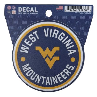 West Virginia Mountaineers Round 3 West Virginia Mountaineers Round 3" x 3" Decal