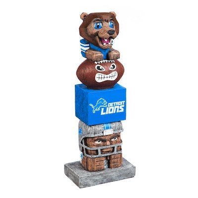 Detroit Lions Tiki Totem Team Statue