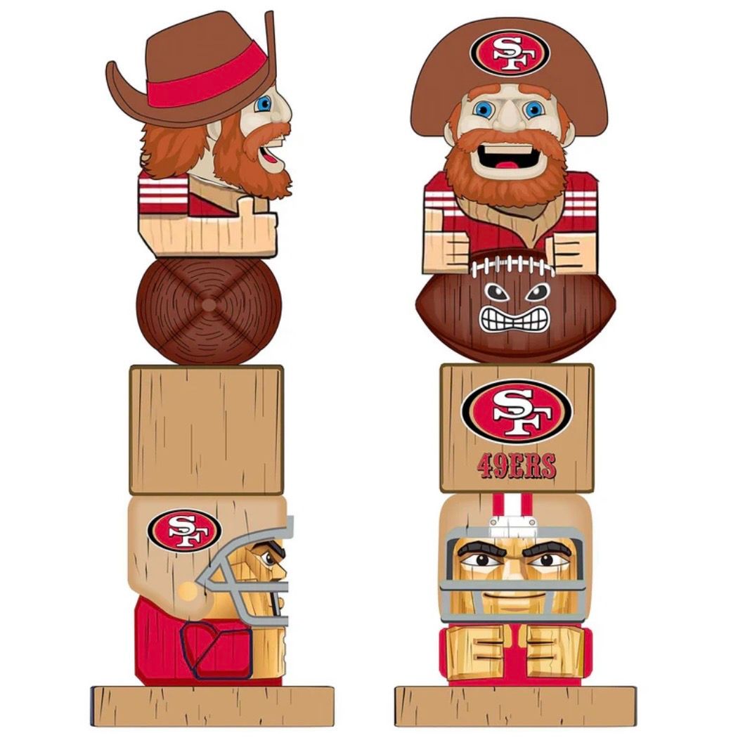 San Francisco 49ers Tiki Totem Team Statue