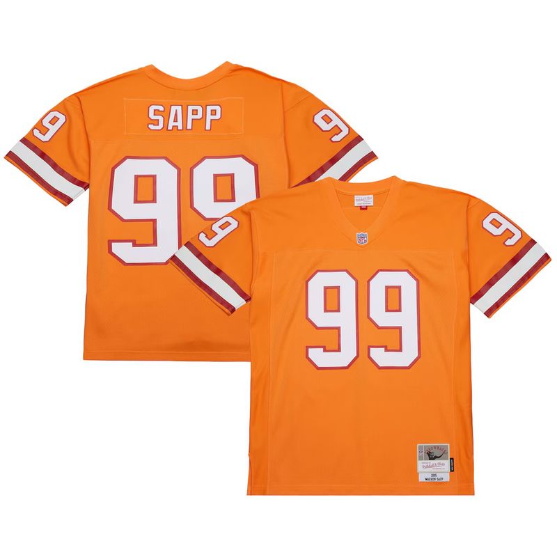 Tampa Bay Buccaneers Warren Sapp 1995 Creamsicle Mitchell & Ness Men's Legacy Jersey Tampa Bay Buccaneers Warren Sapp 1995 Creamsicle Mitchell & Ness Men's Legacy Jersey