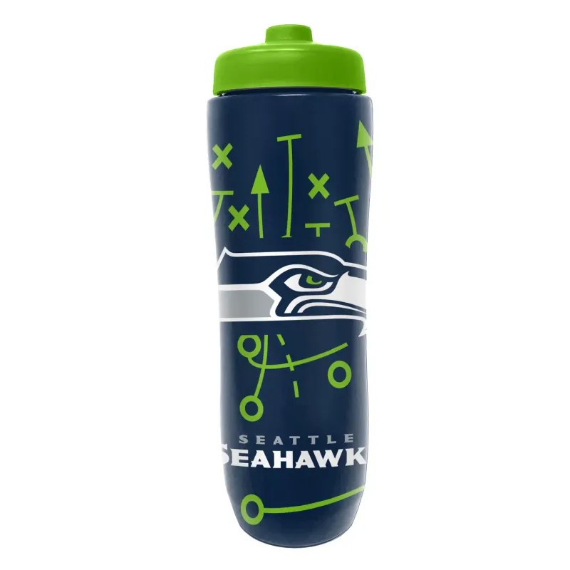 Seattle Seahawks 34oz Squeezy Water Bottle
