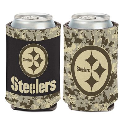 Pittsburgh Steelers Camo 12 Ounce Can Cooler Koozie