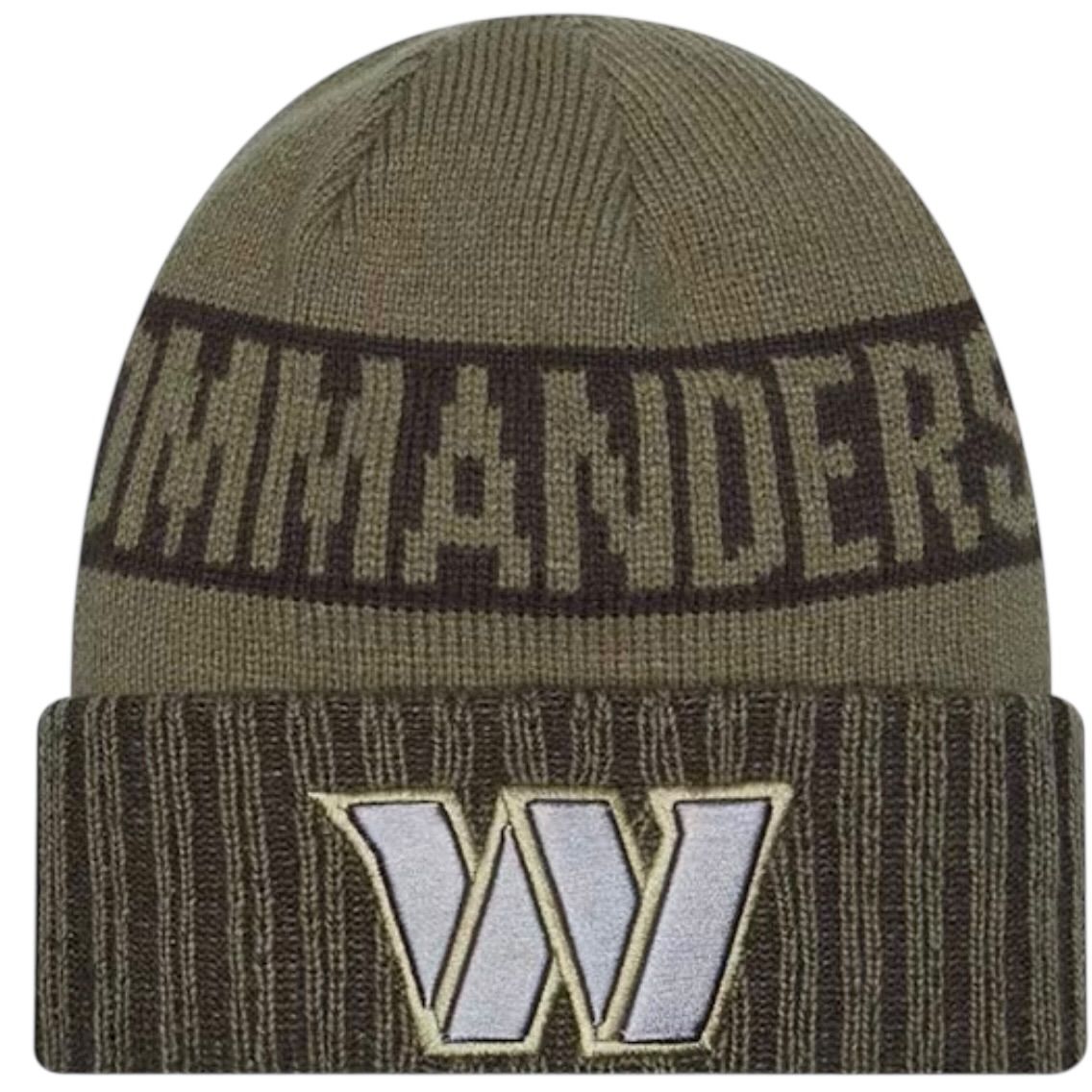 Washington Commanders Men's Dark Green New Era 2025 Salute to Service Cuffed Knit Hat