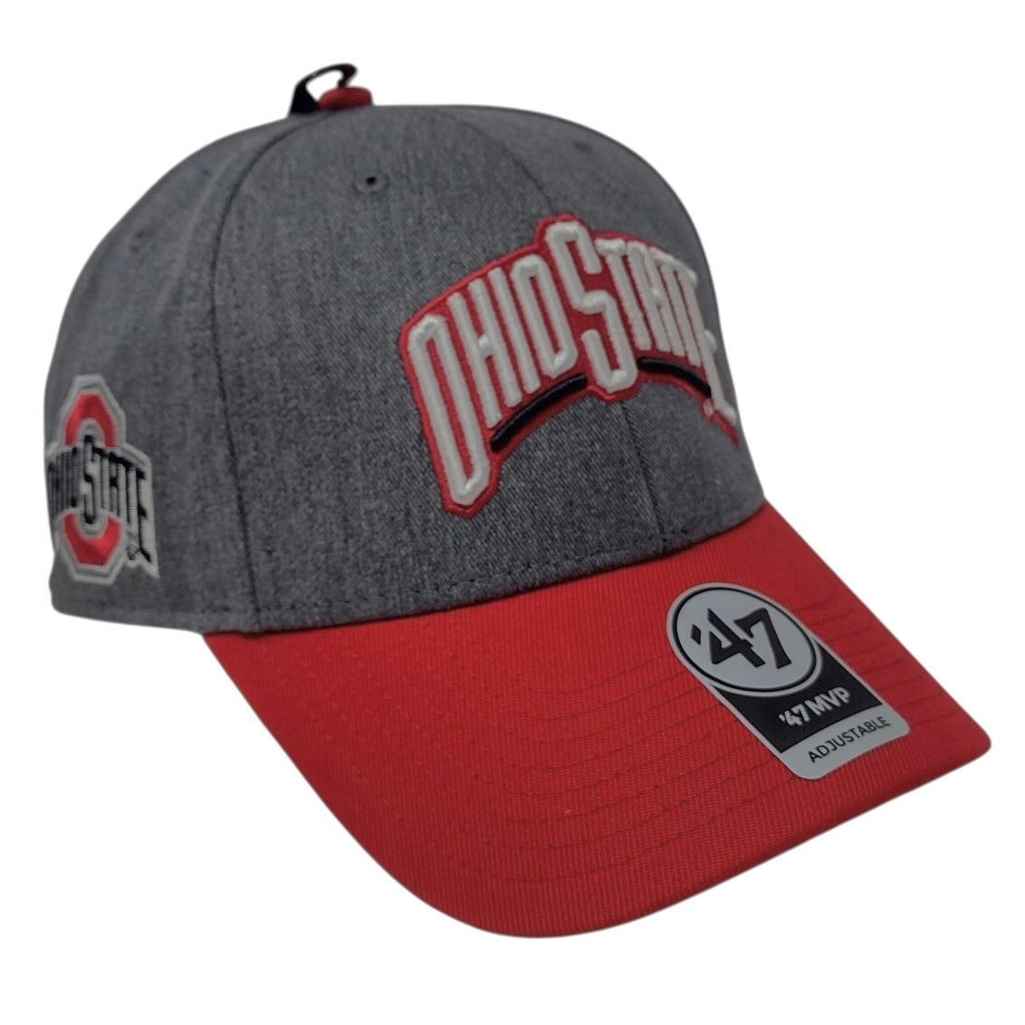 Ohio State Buckeyes Men's Charcoal 47 Brand MVP Adjustable Hat