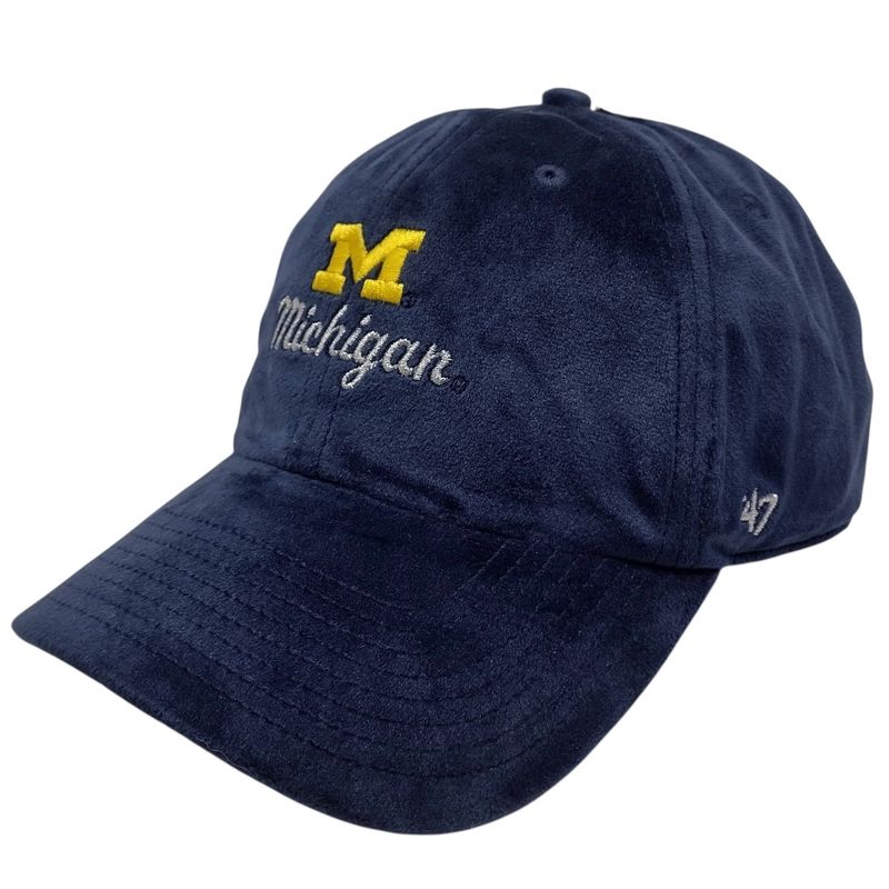 Michigan Wolverines Men's Navy 47 Brand Adjustable Hat Michigan Wolverines Men's Navy 47 Brand Adjustable Hat