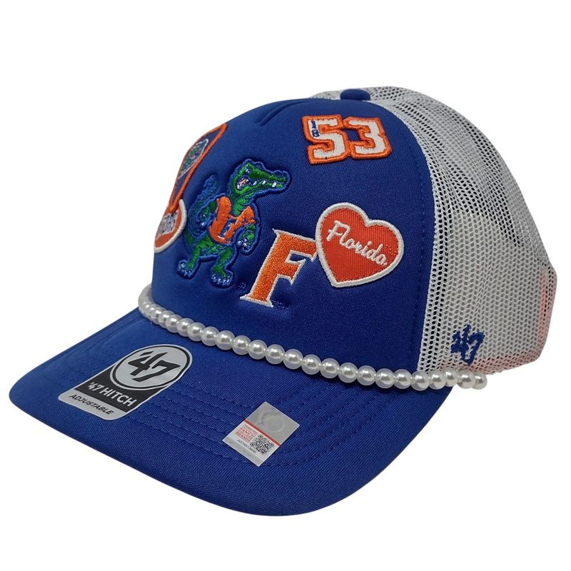 Florida Gators Men’s Blue Rope Ball Design 47 Hitch Trucker Adjustable Hat