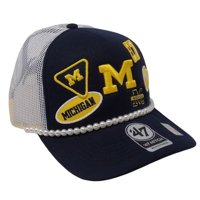 Michigan Wolverines Men’s Navy Rope Ball Design 47 Hitch Trucker Adjustable Hat Michigan Wolverines Men’s Navy Rope Ball Design 47 Hitch Trucker Adjustable Hat