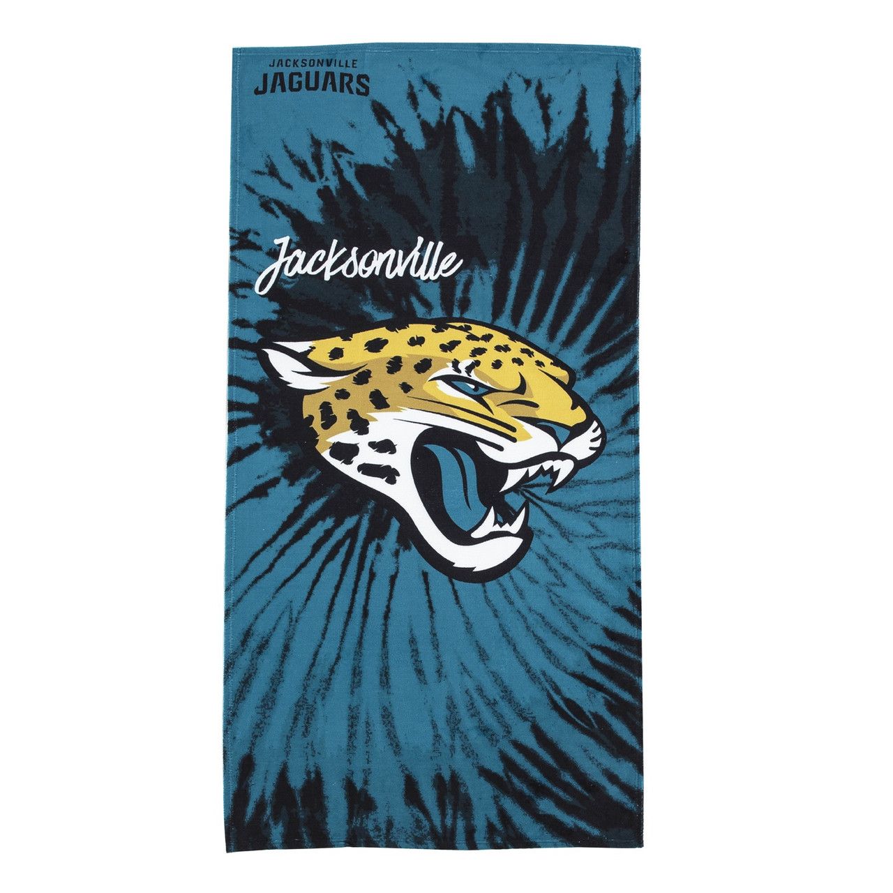 Jacksonville Jaguars Psychedelic Beach Towel