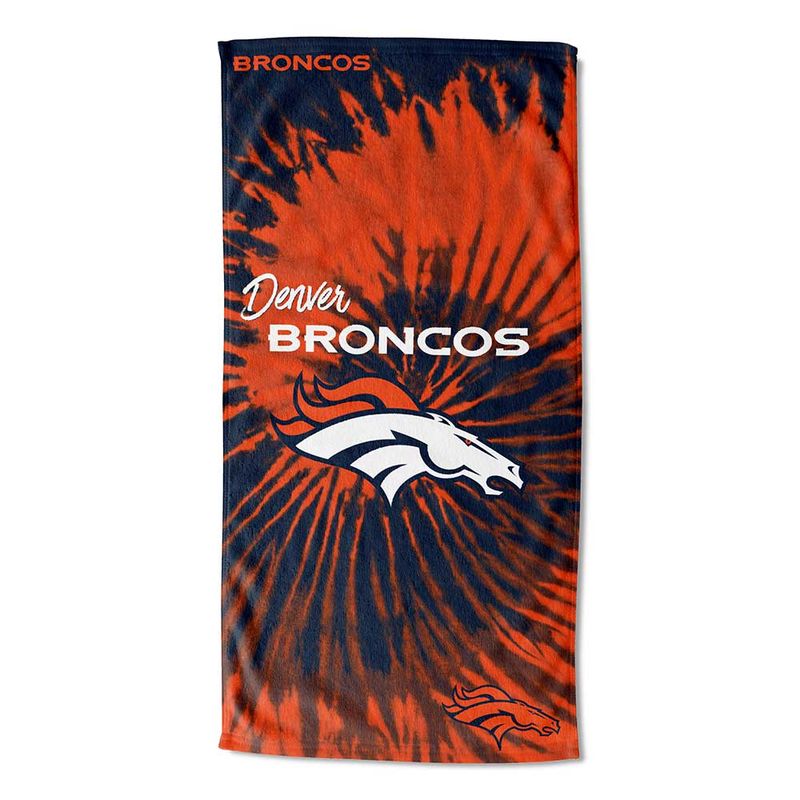 Denver Broncos Psychedelic Beach Towel