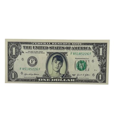 Cooper Flagg Famous Face Dollar Bill Cooper Flagg Famous Face Dollar Bill