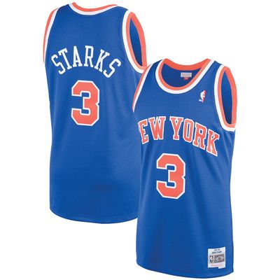 New York Knicks John Starks 1991-92 Men's Blue Mitchell & Ness Swingman Jersey New York Knicks John Starks 1991-92 Men's Blue Mitchell & Ness Swingman Jersey