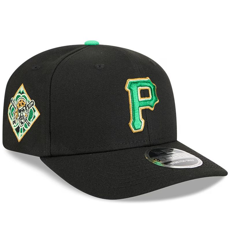 Pittsburgh Pirates Men’s New Era Black 2026 St. Patrick's Day 9SEVENTY Adjustable Hat