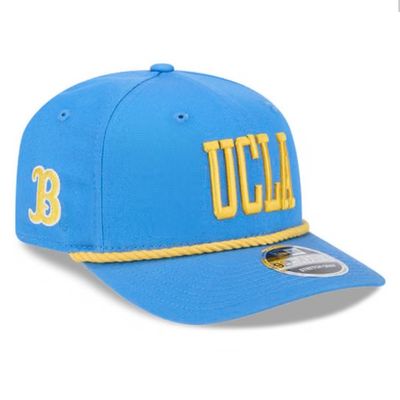 UCLA Bruins Men's Baby Blue Wordmark Rope New Era 9Seventy Stretch-Snap Hat