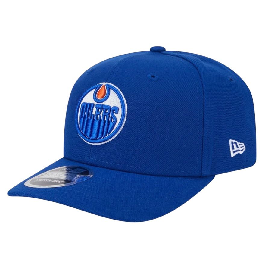 Edmonton Oilers Men's Blue New Era 9SEVENTY Stretch-Snap Hat