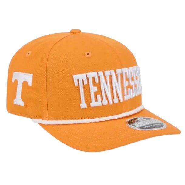 Tennessee Volunteers Men's Orange Wordmark Rope New Era 9Seventy Stretch-Snap Hat