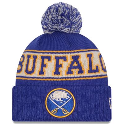 Buffalo Sabres Men's Vintage New Era Cuffed Pom Knit Hat Buffalo Sabres Men's Vintage New Era Cuffed Pom Knit Hat