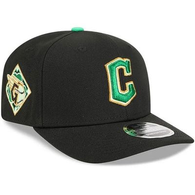 Cleveland Guardians Men’s New Era Black 2026 St. Patrick's Day 9SEVENTY Adjustable Hat