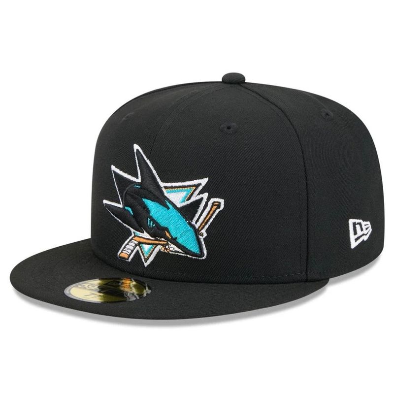 San Jose Sharks Men’s Black Core Basic New Era 59Fifty Fitted Hat