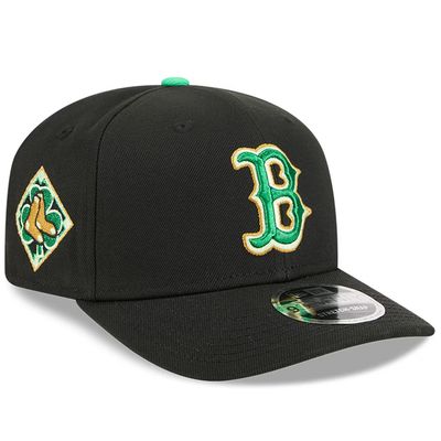 Boston Red Sox Men’s New Era Black 2026 St. Patrick's Day 9SEVENTY Adjustable Hat