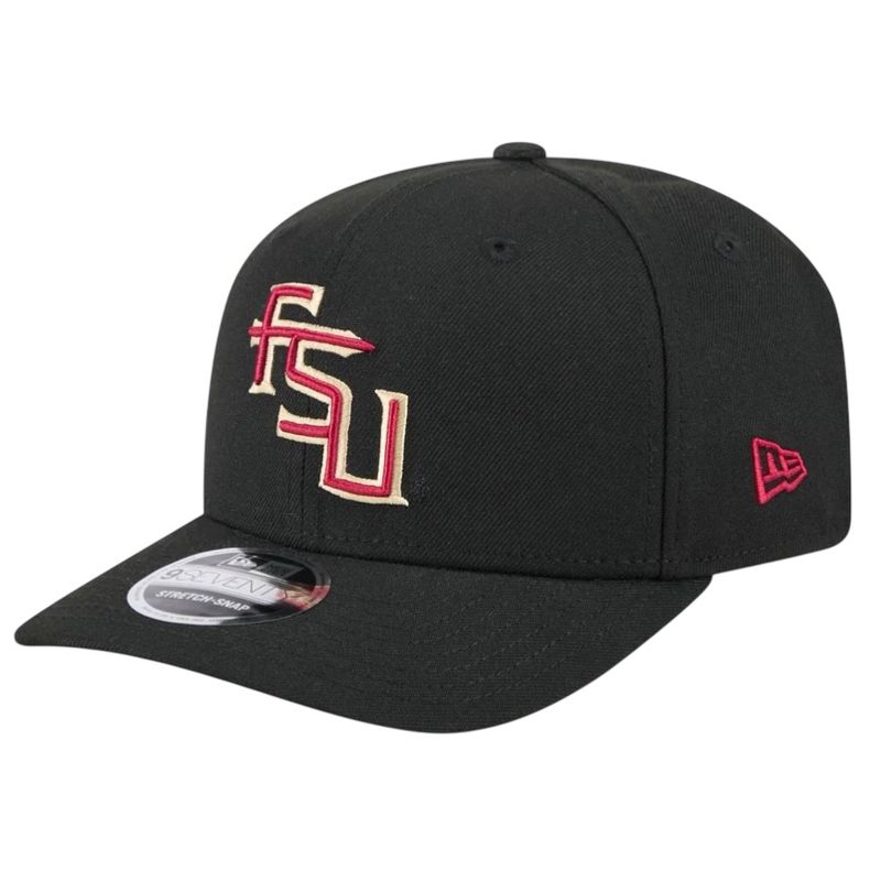 Florida State Seminoles Men's Black New Era NCAA 9Seventy Stretch-Snap Hat