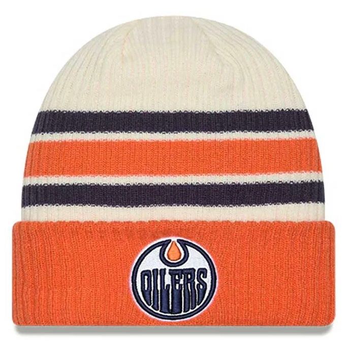 Edmonton Oilers Men's Vintage New Era Cuffed Knit Hat Edmonton Oilers Men's Vintage New Era Cuffed Knit Hat