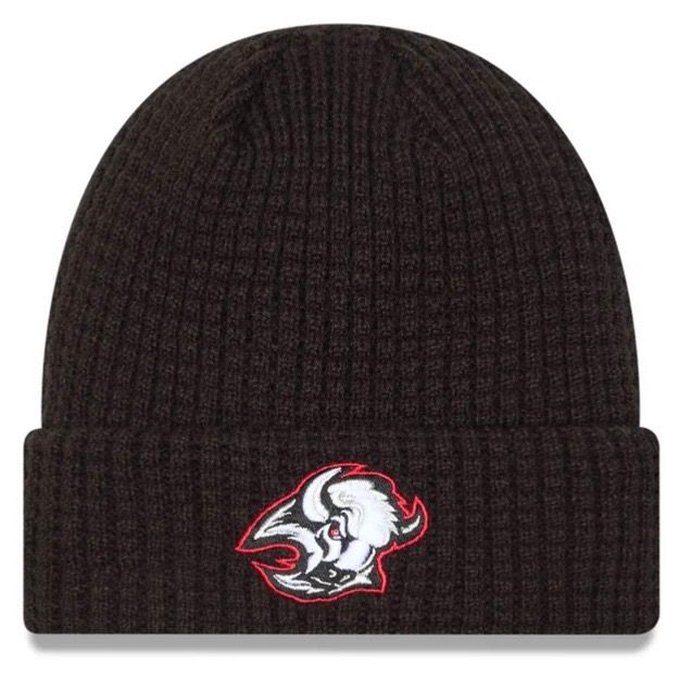 Buffalo Sabres Men's Black Waffle Alternate New Era Cuffed Knit Hat Buffalo Sabres Men's Black Waffle Alternate New Era Cuffed Knit Hat