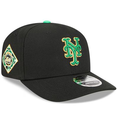 New York Mets Men’s New Era Black 2026 St. Patrick's Day 9SEVENTY Adjustable Hat