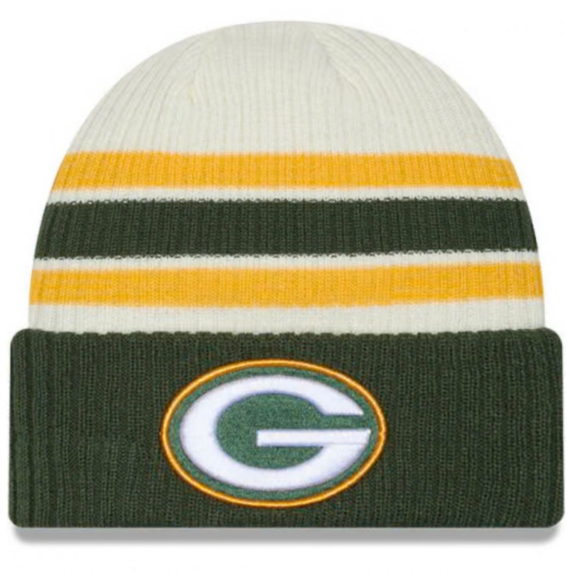 Green Bay Packers Men's Vintage New Era Cuffed Knit Hat