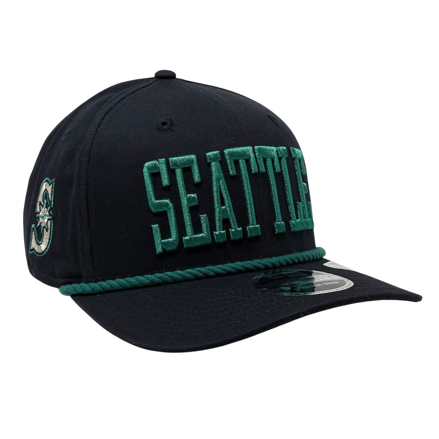 Seattle Mariners Men's Navy Wordmark New Era MLB 9Seventy Adjustable Hat