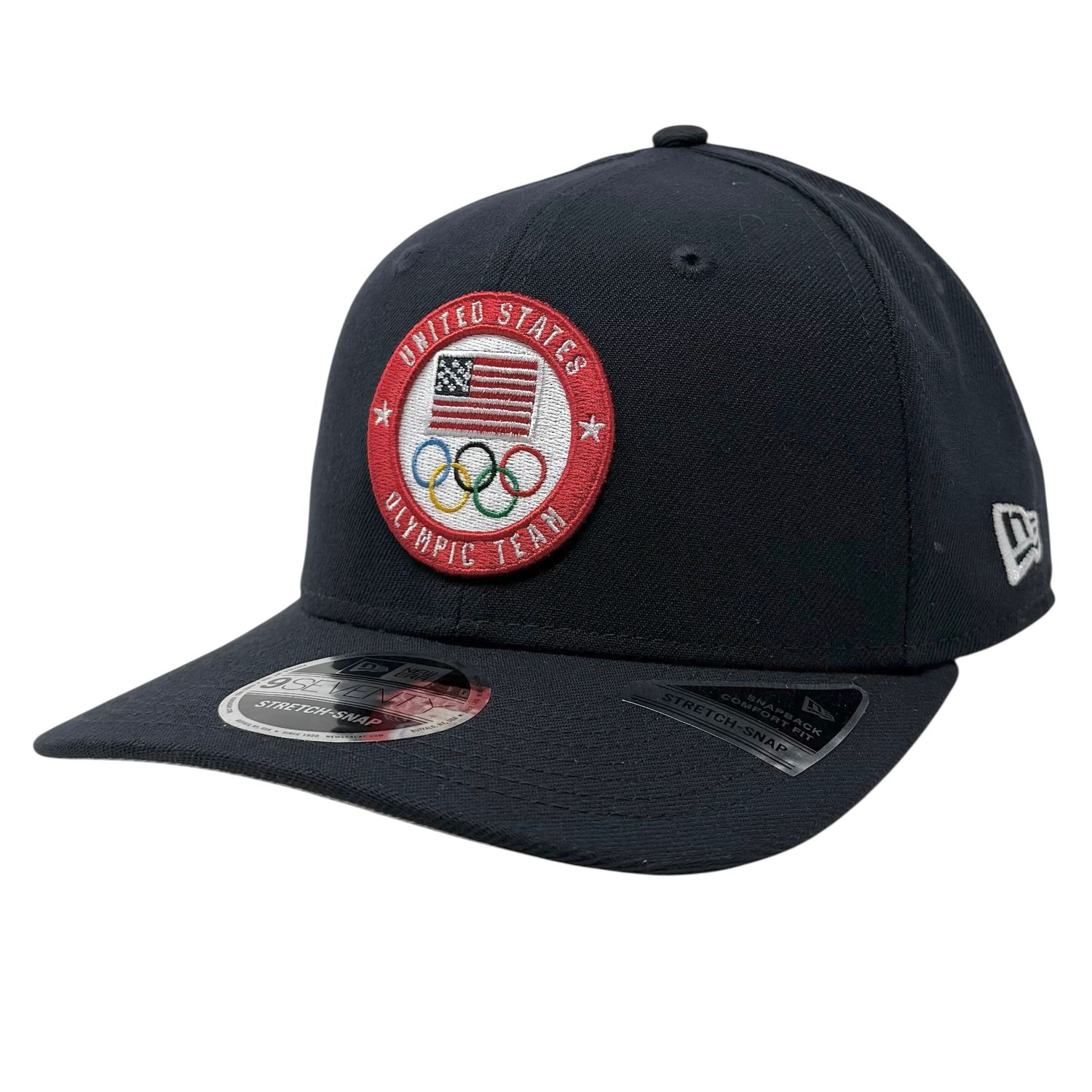 United States Olympic Team Men's Navy New Era 9Seventy Stretch-Snap Hat