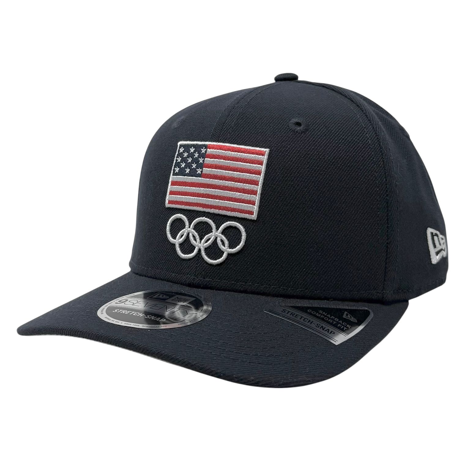 United States Olympic Team Men's Navy New Era 9Seventy Stretch-Snap Hat