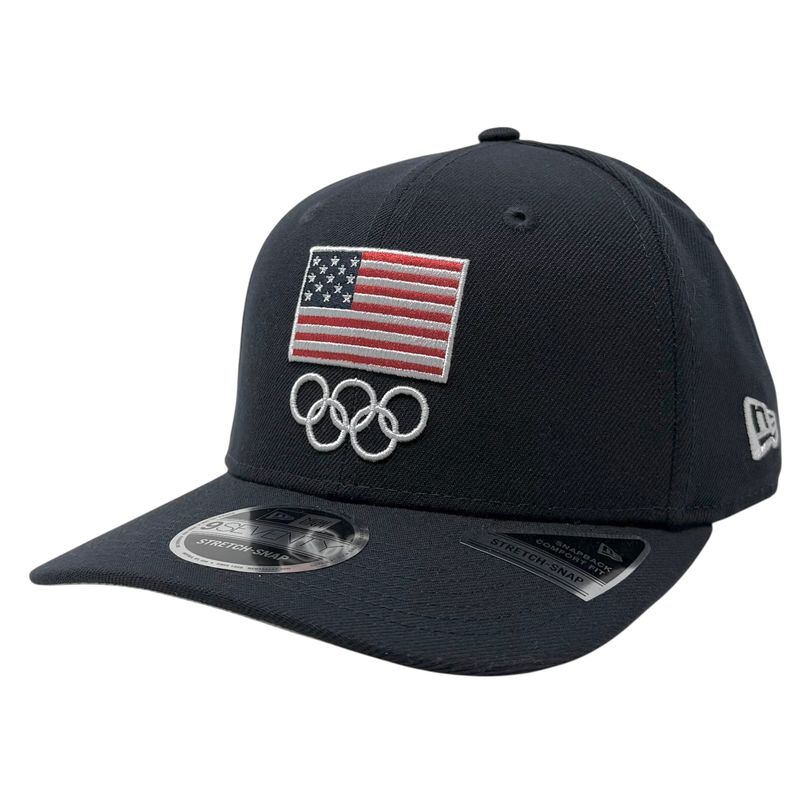 USA Olympic Team Men's Navy New Era 9Seventy Stretch-Snap Hat