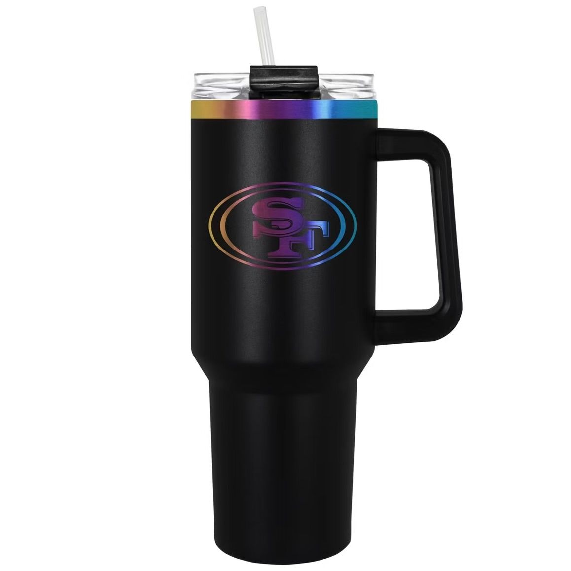 San Francisco 49ers 40oz Black Radiance Colossus Travel Mug San Francisco 49ers 40oz Black Radiance Colossus Travel Mug