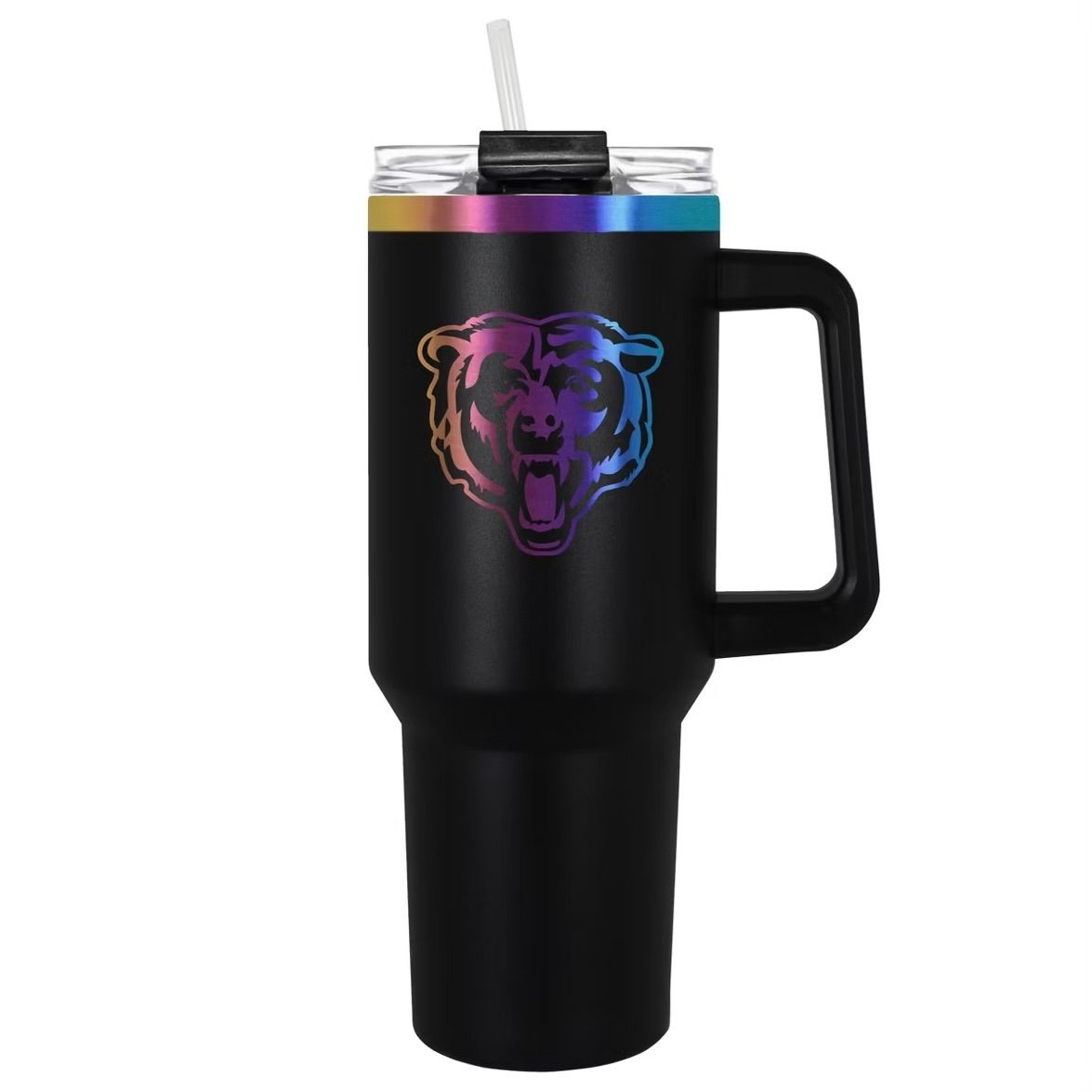 Chicago Bears 40oz Black Radiance Colossus Travel Mug