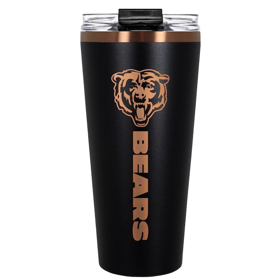Chicago Bears 32oz Black Big Slim Tumbler