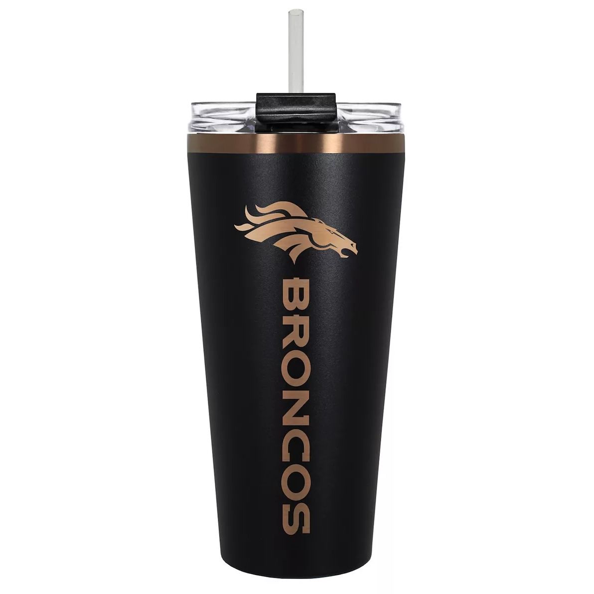 Denver Broncos 32oz Black Big Slim Tumbler
