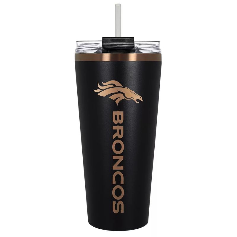 Denver Broncos 32oz Black Big Slim Tumbler