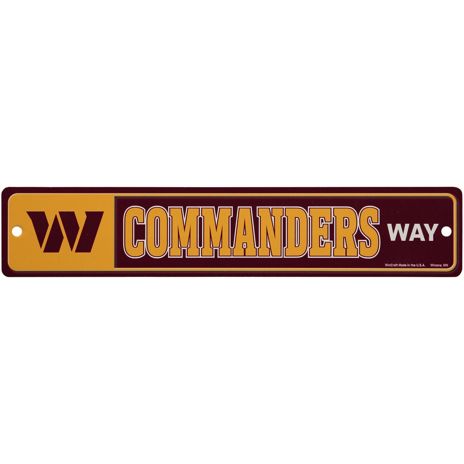 Washington Commanders 3.75" x 19" Team Street Sign
